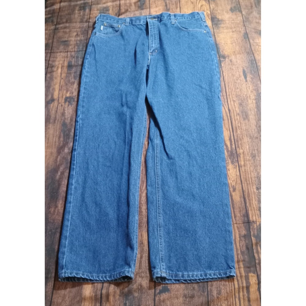 Carhartt Relaxed Fit Men's Jeans Size 40x32 Blue B160 DST